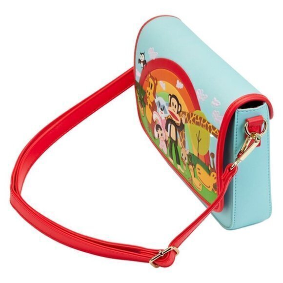 Loungefly Paul Frank Rainbow Group Crossbody Bag - Picture 2 of 5